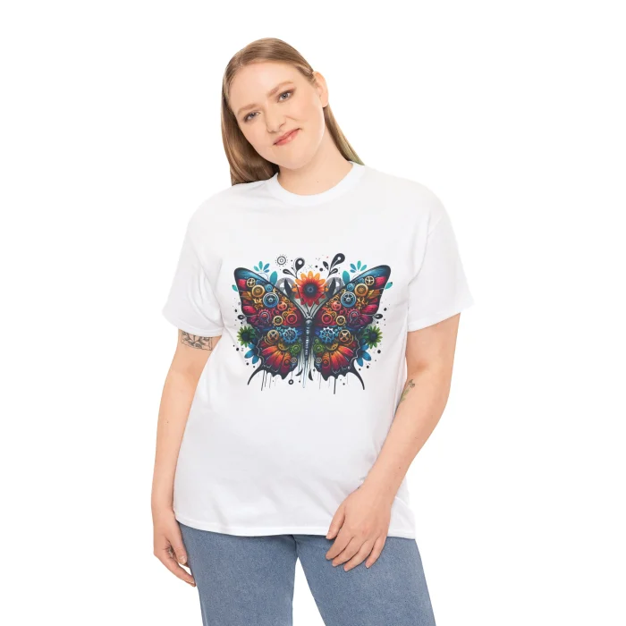T-shirt z nadrukiem Mechaflora